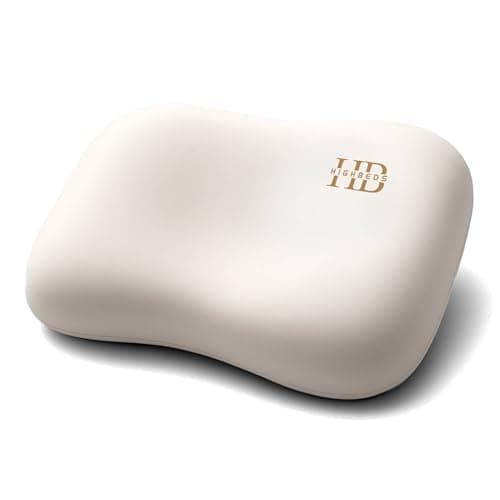 HighBeds BASF Memory Foam Ergonomic Cervical Pillow with Cooling Ice Silk Cover