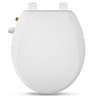 Clirass Non-Electric Round Bidet Toilet Seat with Quiet-Close Lid Design