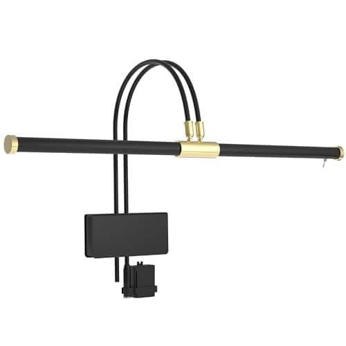 Cocoweb 22-Inch LED Grand Piano Light with Dimmable Illumination and Brass Accents
