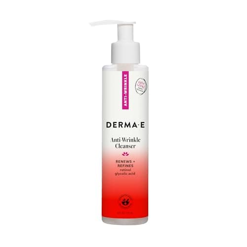 Derma E Anti-Wrinkle Exfoliating Face Wash Cleanser with Glycolic Acid and Vitamin A