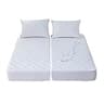 Quilted Microfiber Split King Waterproof Mattress Protector Pad (2-Pack)