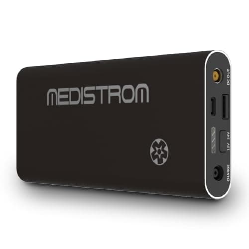 Medistrom Pilot Flex Travel CPAP Machine Backup Battery, Charcoal, 98Wh