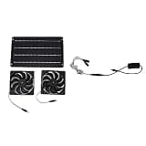 Vingvo 20W Solar Powered Exhaust Fan for Chicken Coops and Greenhouses