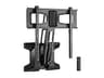 Monoprice Premium Height-Adjustable Motorized Above Fireplace TV Mount