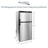RecPro 6.3 Cu.Ft. 3-Way Gas and Electric RV Refrigerator with Latching Door Handles