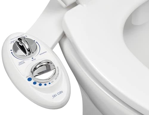 LUXE Bidet NEO 185 Dual-Nozzle Self-Cleaning Non-Electric Toilet Attachment