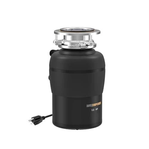 MAX DISPOSER 0.75 HP Continuous Feed Quiet Garbage Disposal with Power Cord