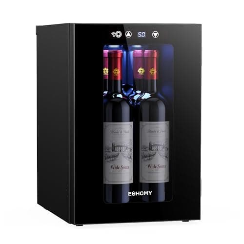 EUHOMY 18L Freestanding Countertop Compressor Wine and Beverage Can Refrigerator