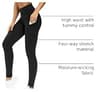 THE GYM PEOPLE Thick Opaque High Waisted Yoga Pants with Side Pockets