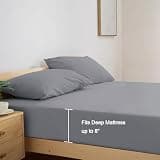 SPRINGSPIRIT Microfiber 4-Piece Sheet Set for Sleeper Sofas and RV Beds