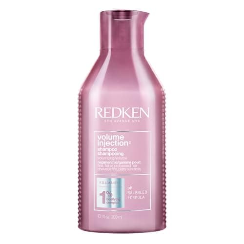 Redken Volume Injection Lightweight Shampoo for Fine and Flat Hair, 10.1 oz
