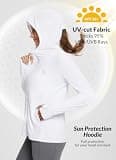 Baleaf Women's UPF 50+ Sun Protection Long Sleeve Lightweight Hoodie Jacket