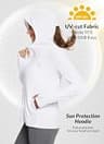 Baleaf Women's UPF 50+ Sun Protection Long Sleeve Lightweight Hoodie Jacket