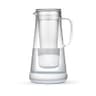 LifeStraw Home 7-Cup Dual-Stage Water Filter Pitcher, Glass with Silicone Base