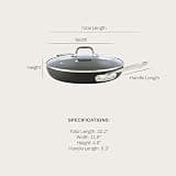 All-Clad HA1 Hard-Anodized Nonstick 12-Inch Frying Pan with Glass Lid and Steel Handle