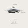 All-Clad HA1 Hard-Anodized Nonstick 12-Inch Frying Pan with Glass Lid and Steel Handle