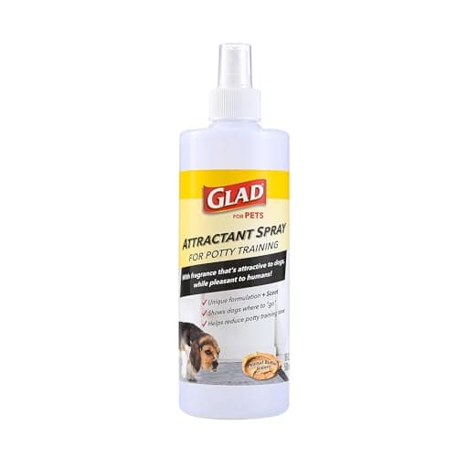 Glad for Pets Peanut Butter Scented Potty Training Attractant Spray for Dogs, 8 oz