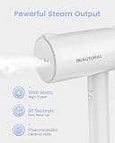 BEAUTURAL Foldable Handheld Clothes Steamer with 30-Second Heat Up Time
