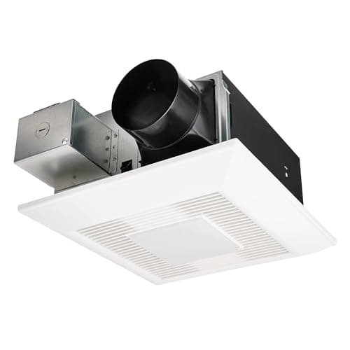 Panasonic WhisperFit Ceiling Mount Bathroom Exhaust Fan with Dimmable LED Light