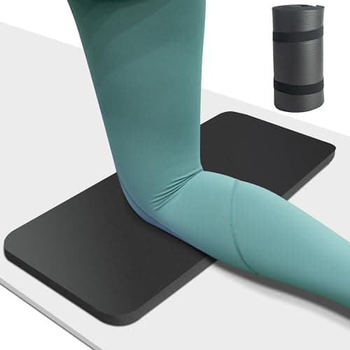 HASSLICKIT Thick Mini Yoga Mat Knee Pad Cushion 20mm NBR Foam with Storage Strap