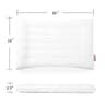 Hombys Ultra Thin Flat 2.5-Inch 3D Microfiber Machine Washable Pillow
