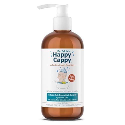 Happy Cappy Medicated Shampoo and Body Wash for Cradle Cap & Dandruff