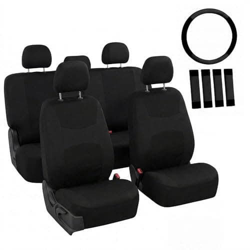 FH Group Universal Washable Cloth Full Seat Covers for SUVs and Sedans