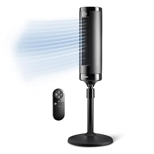 Lasko Elevation Tower Fan with 42-54 Inch Height and 31 ft/s Airflow