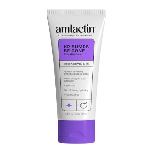 AmLactin KP Bumps Be Gone Therapeutic Body Cream Exfoliator with 15% Lactic Acid