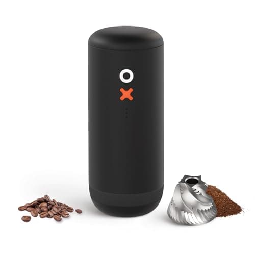 Nuttii Portable Electric Conical Burr Coffee Grinder with Auto-Reverse