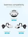 Kawaye Ergonomic Head Strap with 7500mAh Hot-Swap Extended Battery for Meta Quest 3/3S