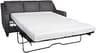 Queen Solid Sofa Bed Sheet Set, 100% Cotton, 400 Thread Count, Silver Grey