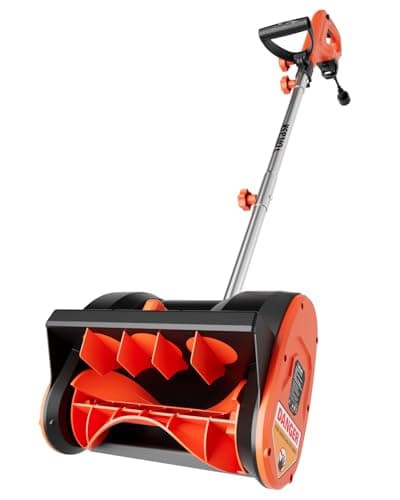 VOLTASK 12-Inch 10-Amp Corded Electric Snow Blower with Directional Plate