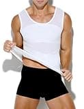 Arjen Kroos Men's Body Shaper Mesh Chest Compression Tank Top Undershirt