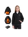 Varmcore Kids Casual Electric Fleece Heated Hoodie with Included Battery
