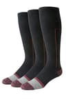 Essentials Men's Knee High Graduated Mild Compression Socks Cotton Blend