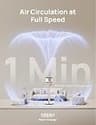Dreo Omni-Directional Smart Pedestal Fan with Integrated RGB Ambient Light