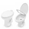 SEAFLO Porcelain RV Toilet, 19-Inch Residential Height, Elongated Bowl