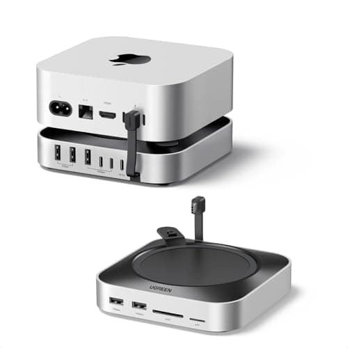 UGREEN Mac Mini M4 Dock & Stand with NVMe SSD Enclosure and 10Gbps USB-C Ports