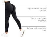 SUUKSESS High Waisted Scrunch Butt Lifting Seamless Gym Yoga Leggings