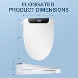 IYTATA Model 102 Electric Bidet Toilet Seat with Stainless Steel Nozzle