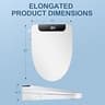 IYTATA Model 102 Electric Bidet Toilet Seat with Stainless Steel Nozzle