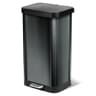 Glad 20-Gallon Stainless Steel Step Trash Can with Clorox Odor Protection