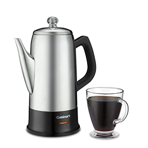 Cuisinart PRC-12N Classic 12-Cup Stainless Steel Electric Percolator Coffee Maker
