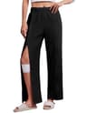 Deyeek Women's Wide-Leg Post Surgery Sweatpants for Medical Bag Support