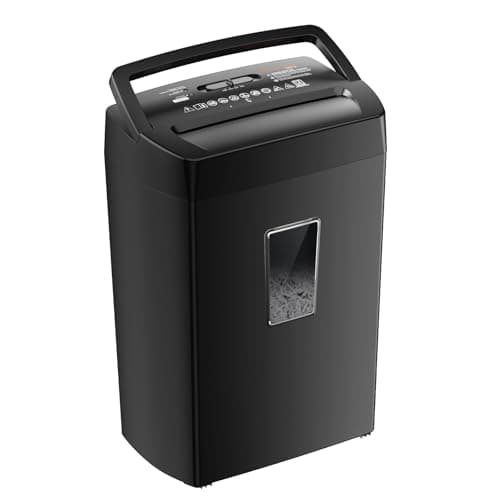 Bonsaii C275-A 12-Sheet Cross-Cut Heavy Duty Shredder with P-4 Security