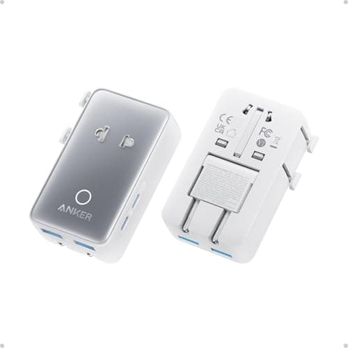Anker Nano Global Travel Power Adapter, 5-Port Hub with 20W USB-C Delivery