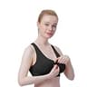 Women's Zip-Front Wireless Racerback Post-Surgery Active Yoga Sports Bra 3-Pack