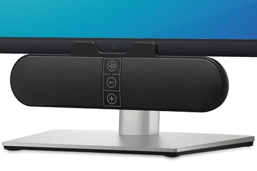 Dual Driver USB-C Clip-On Monitor Soundbar with Adaptive Channel Switching