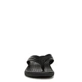 Vionic Mens Tide II Biomechanical Orthotic Flip Flop with Premium Leather Trim